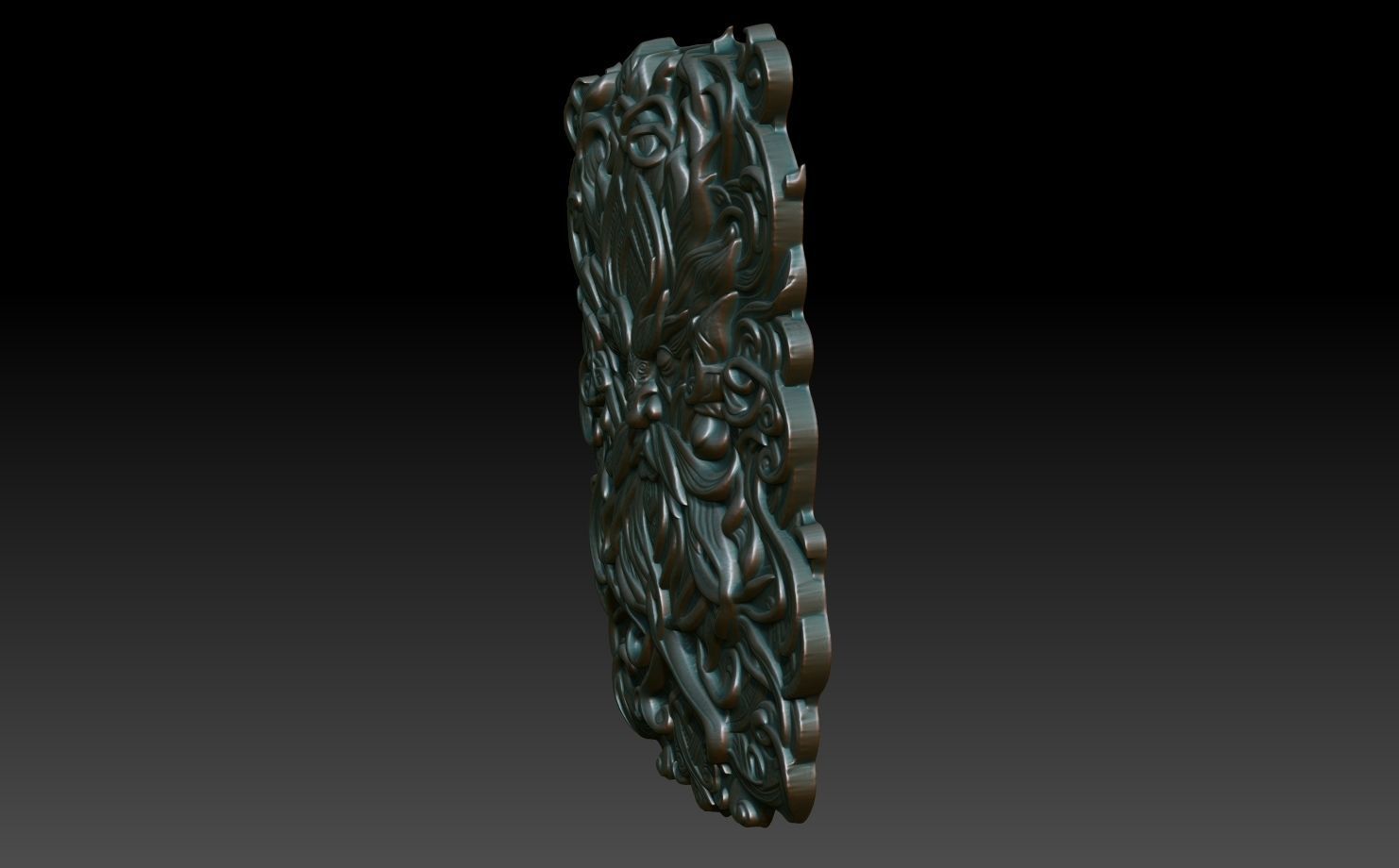 Celtic Greenman Basrelief 240525 05 3D print model_1