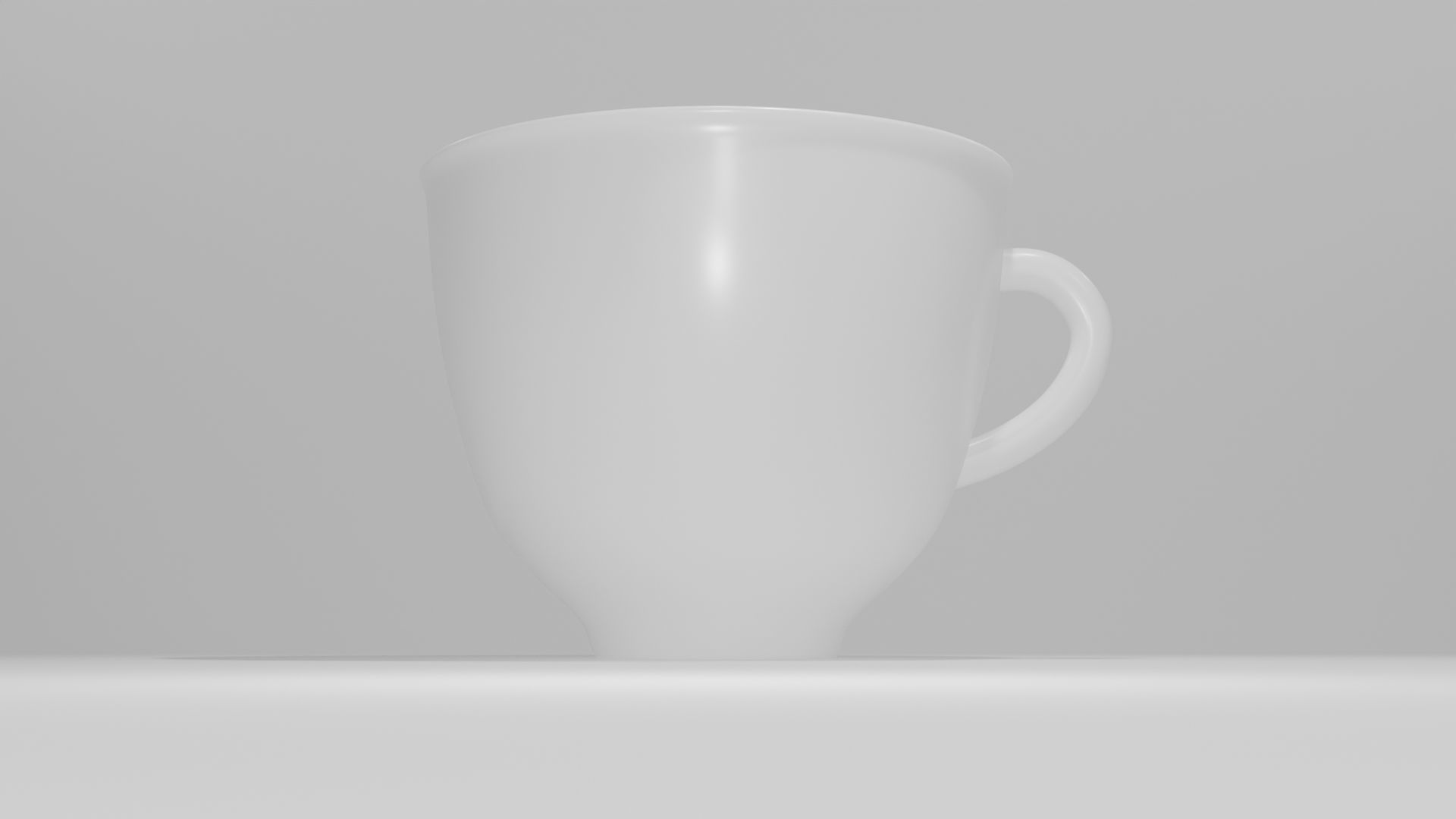 3d model of white coffee mug 3D model_1