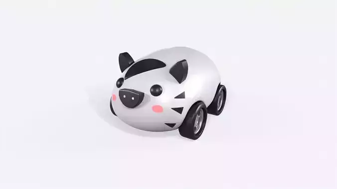 Cartoon Zebra Car Cute