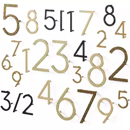 EZRA Numbers by Meraki 3D model