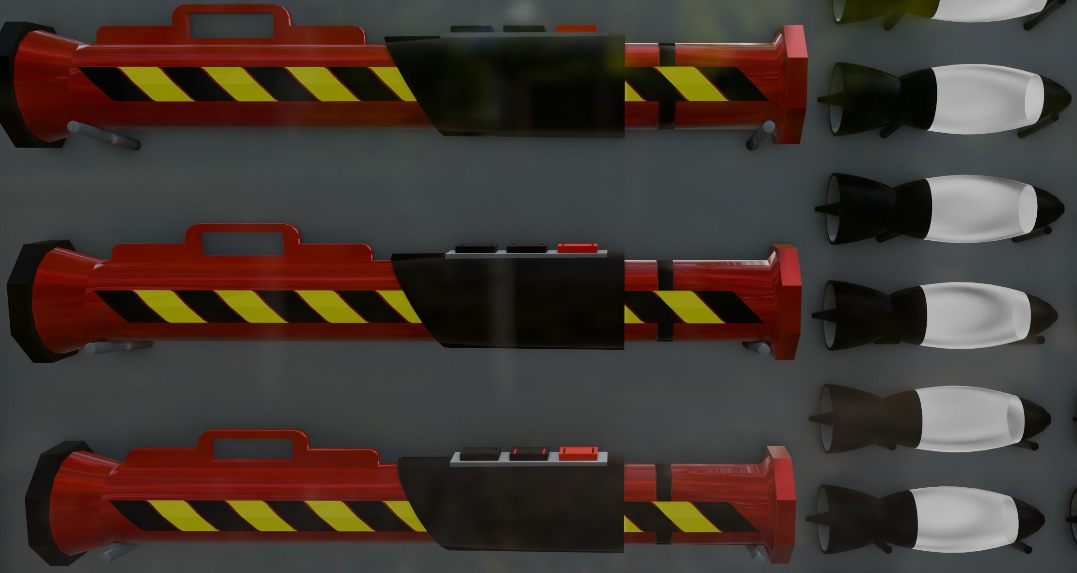 Rocket Launcher Fire Extinguisher 3D model_2