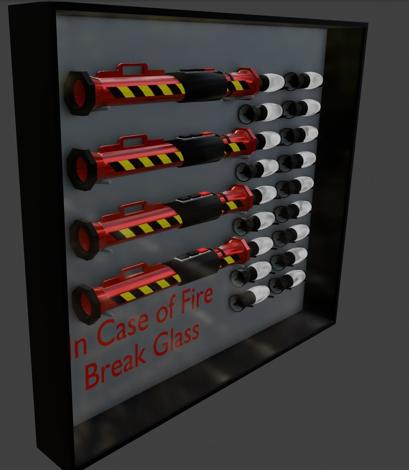 Rocket Launcher Fire Extinguisher 3D model_1