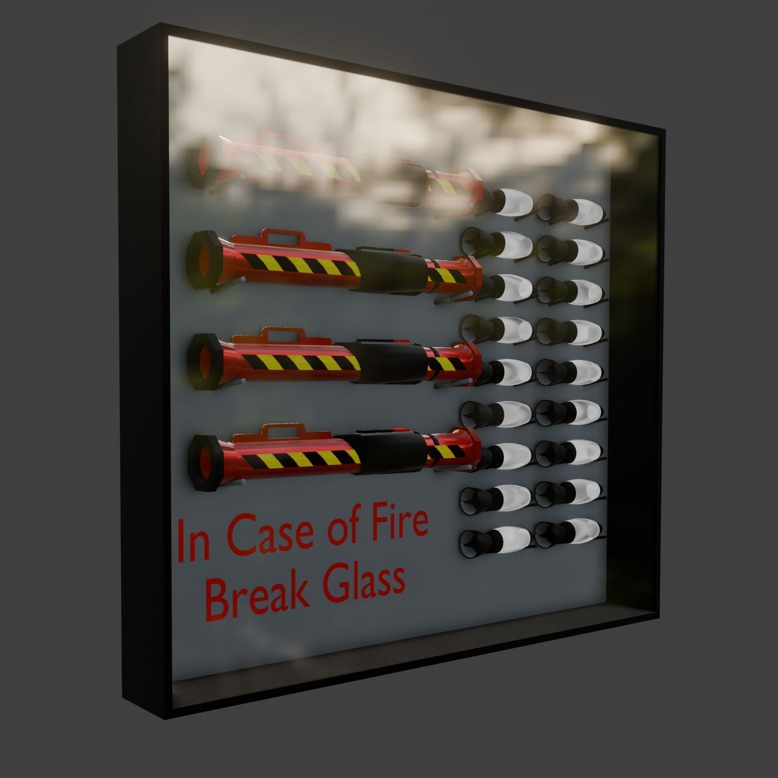Rocket Launcher Fire Extinguisher 3D model_3