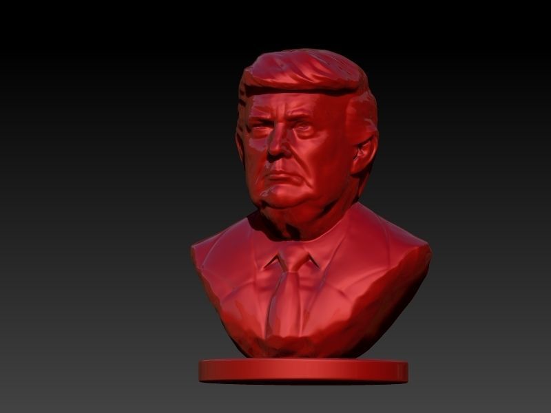 Donald Trump Bust  3D print model_12