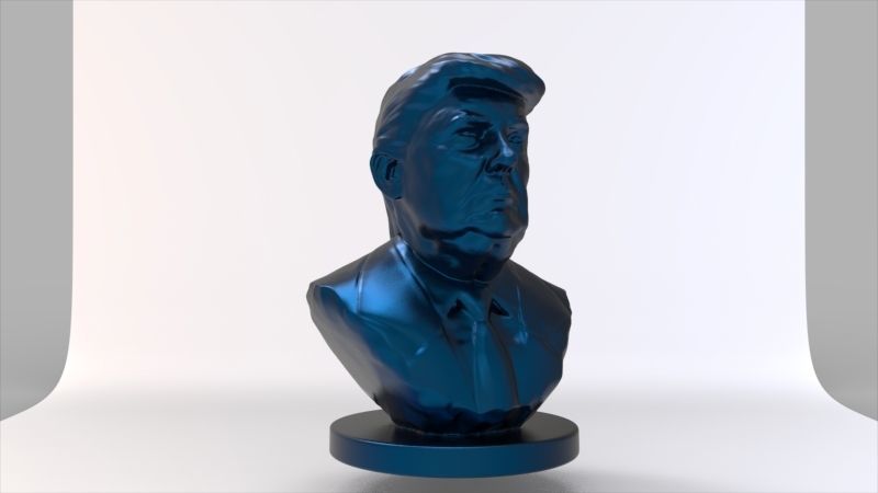 Donald Trump Bust  3D print model_18