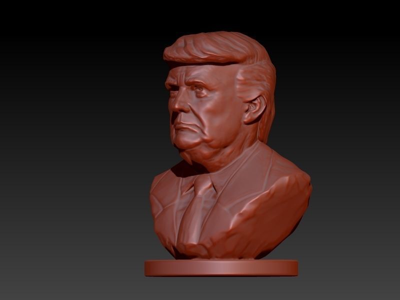 Donald Trump Bust  3D print model_1