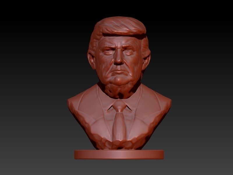 Donald Trump Bust  3D print model_2