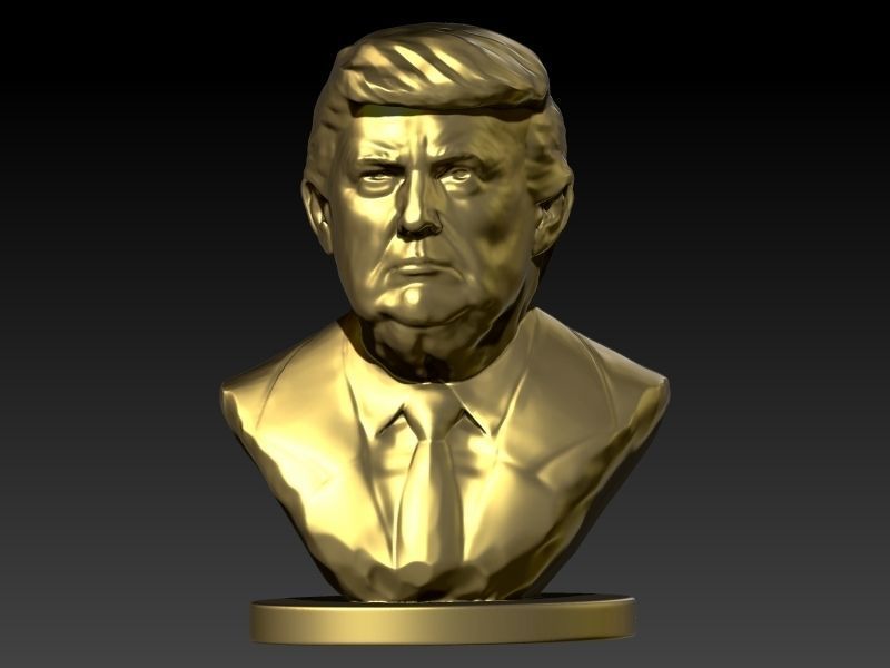 Donald Trump Bust  3D print model_11