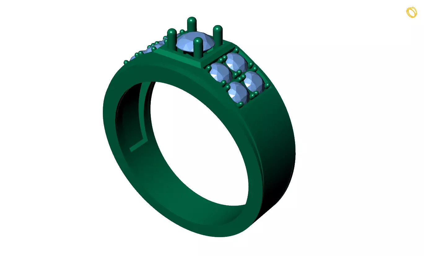 Rings 3D print model_0