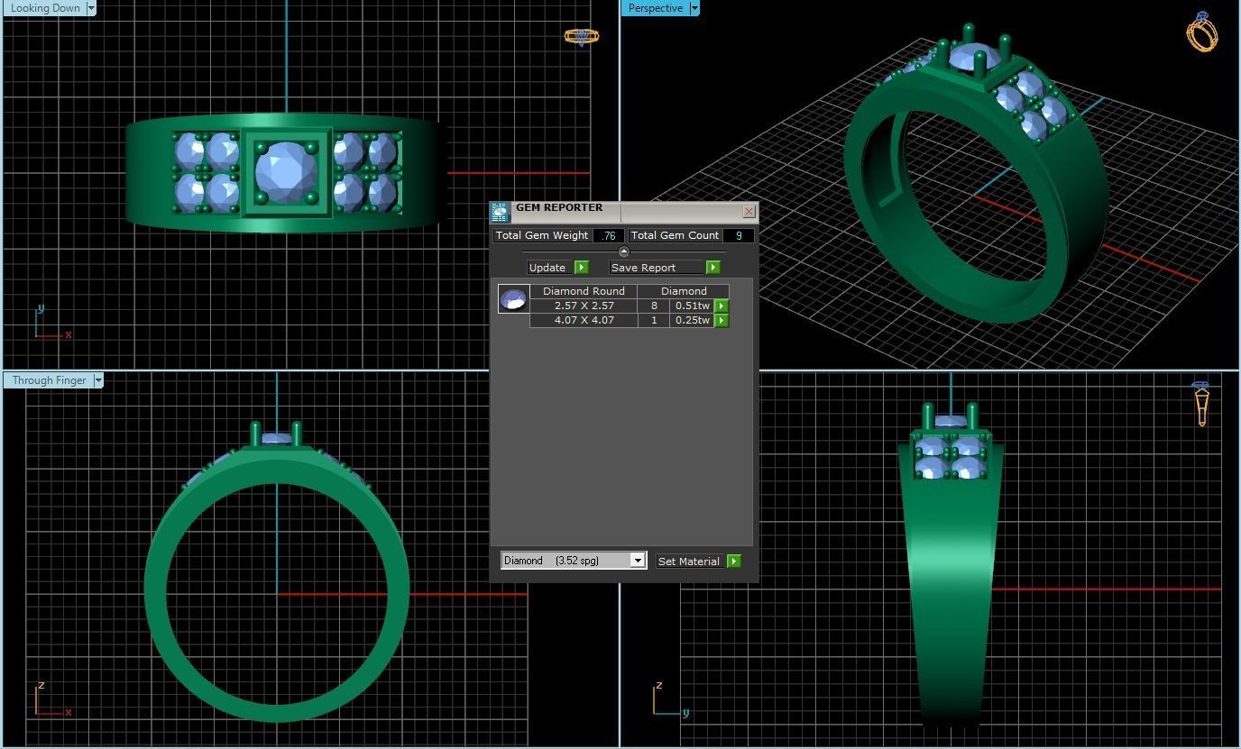 Rings 3D print model_1