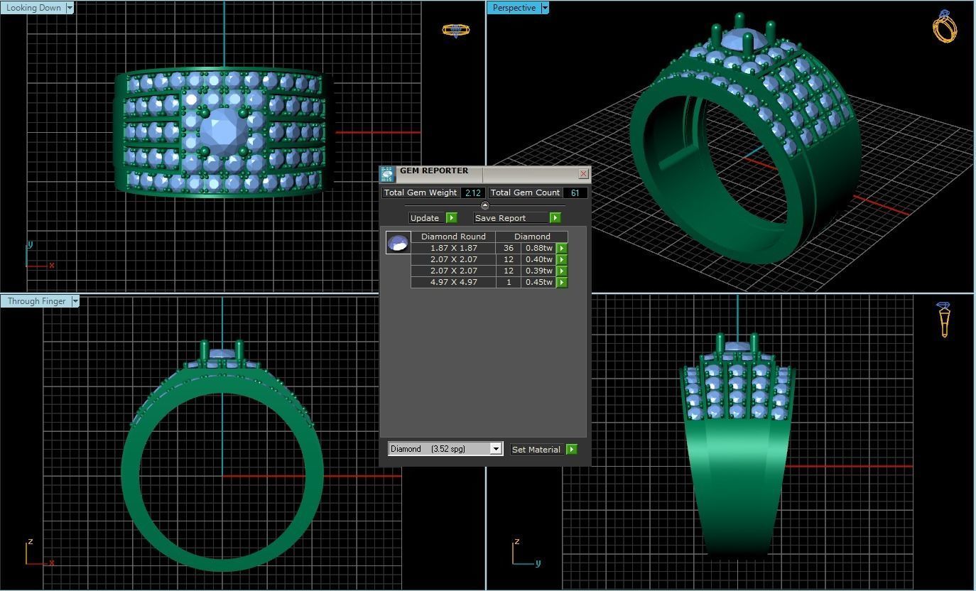 Rings 3D print model_1