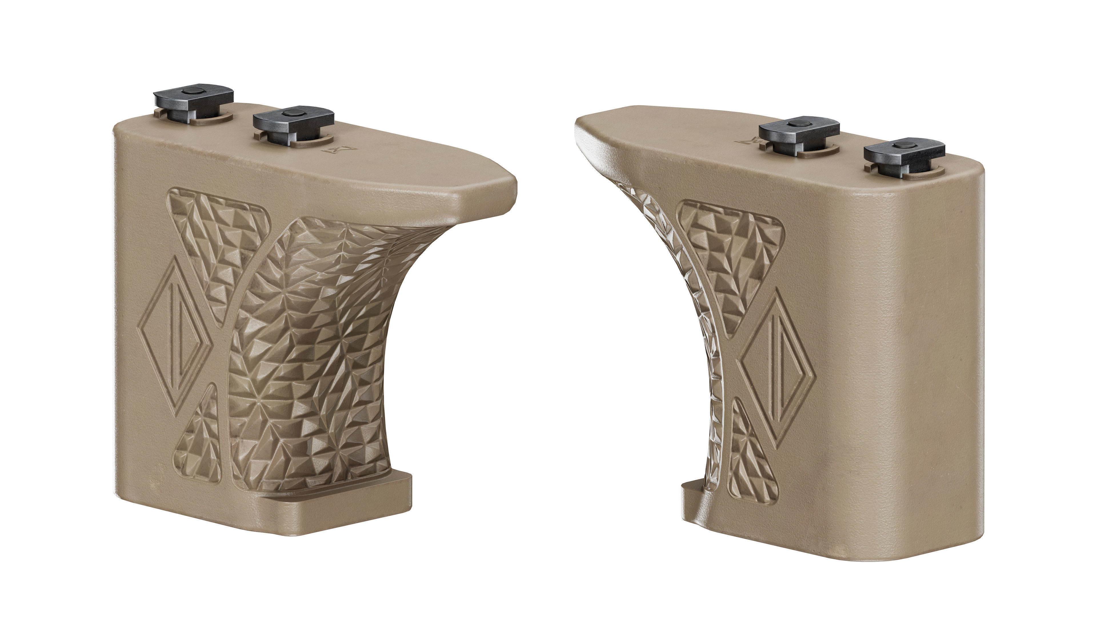 IRREGULAR DEFENSE GRIP AND RAIL COVER Low-poly 3D model_4