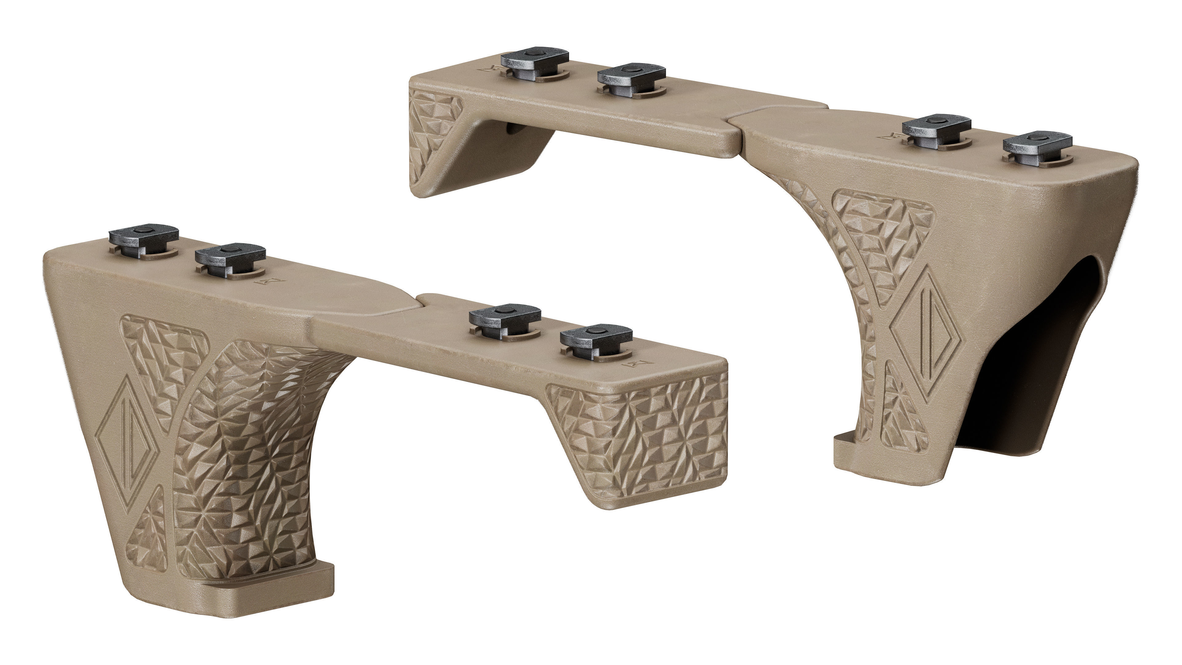 IRREGULAR DEFENSE GRIP AND RAIL COVER Low-poly 3D model_7