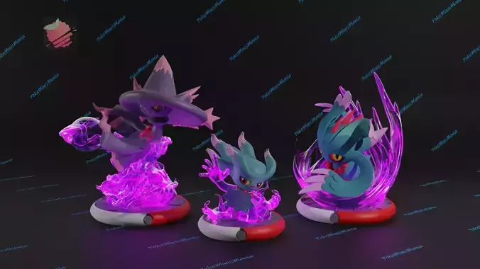 Misdreavus Mismagius Flutter Mane presupported 3D print model