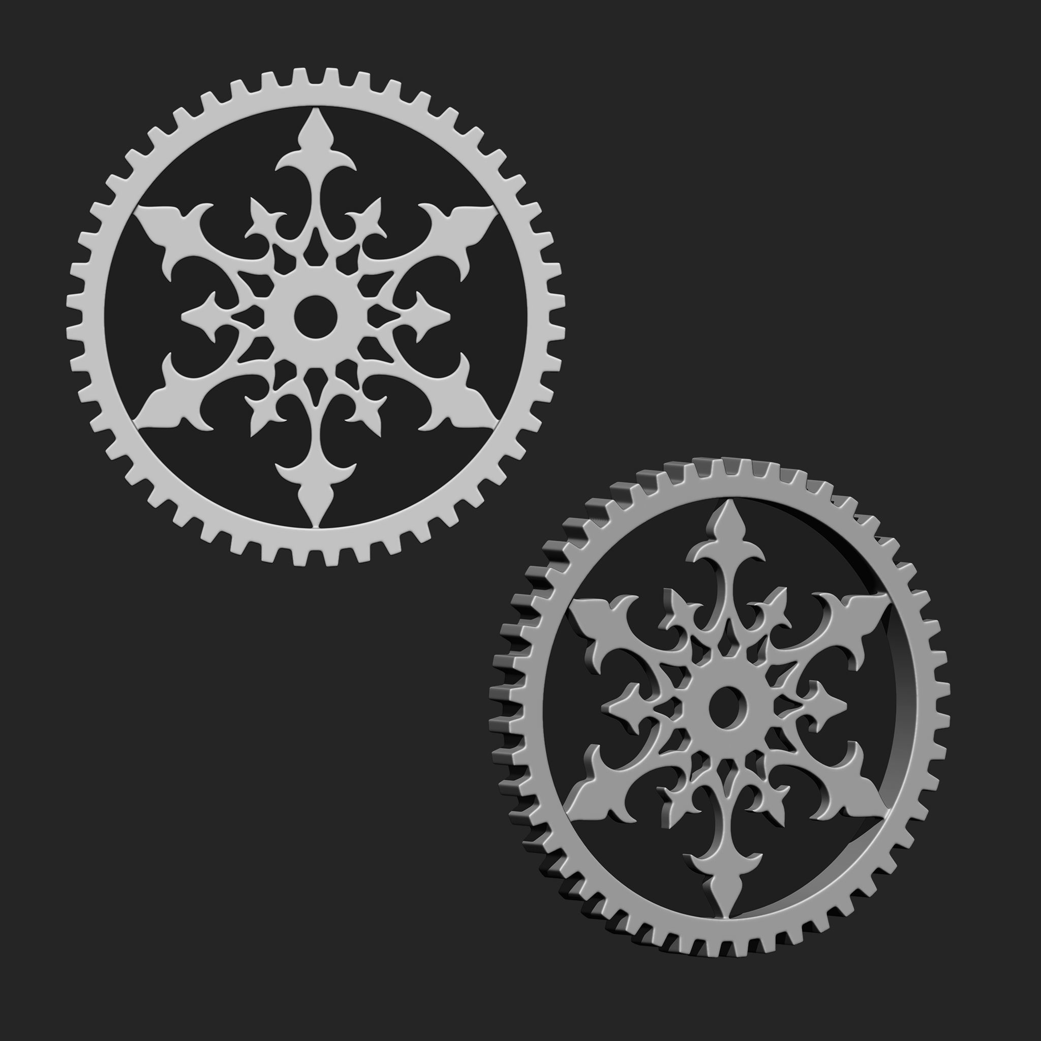 Steampunk Gears IMM Brush Pack 19 in One Vol 5 3D model_6