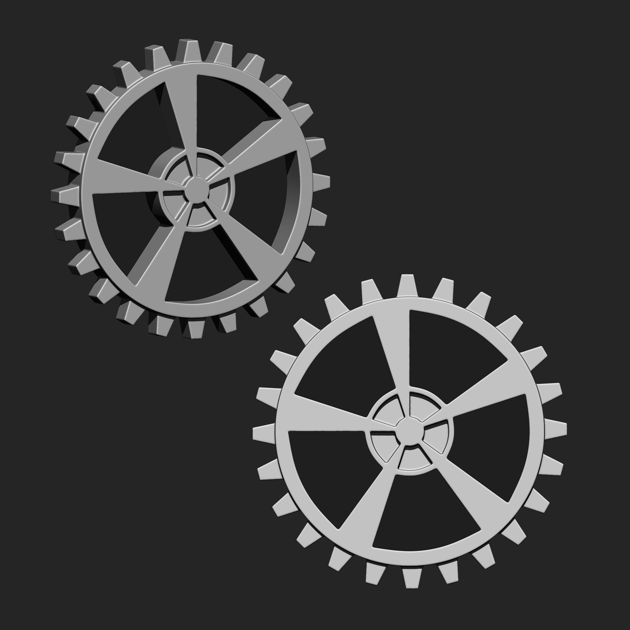 Steampunk Gears IMM Brush Pack 19 in One Vol 5 3D model_19