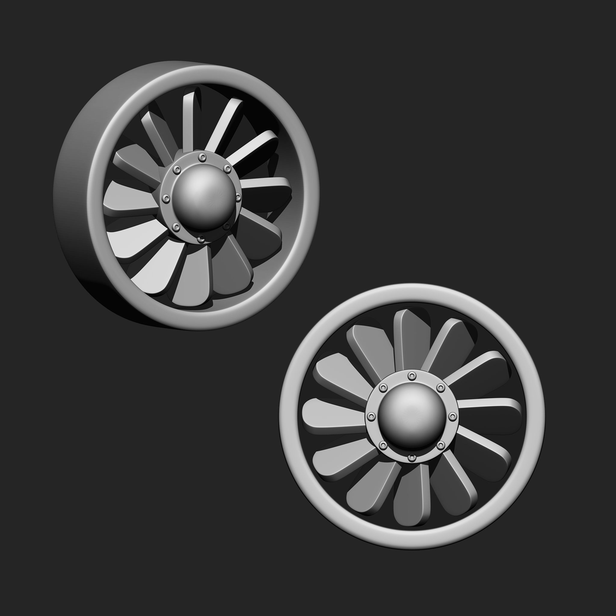 Steampunk Gears IMM Brush Pack 19 in One Vol 5 3D model_13