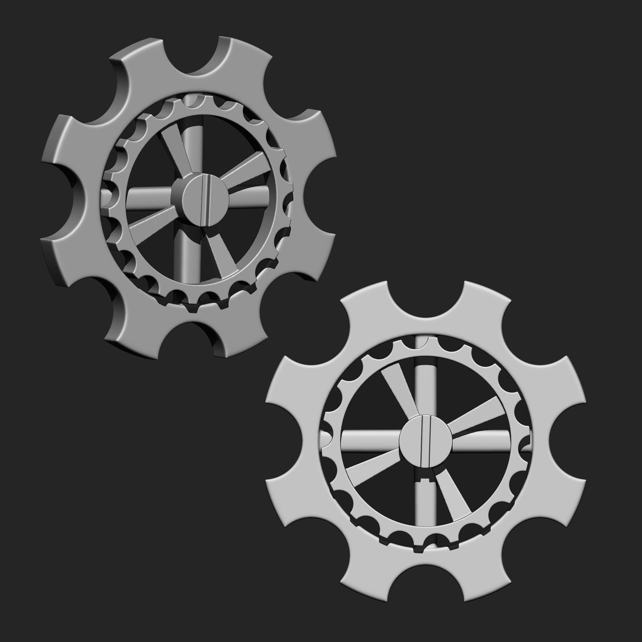 Steampunk Gears IMM Brush Pack 19 in One Vol 5 3D model_15