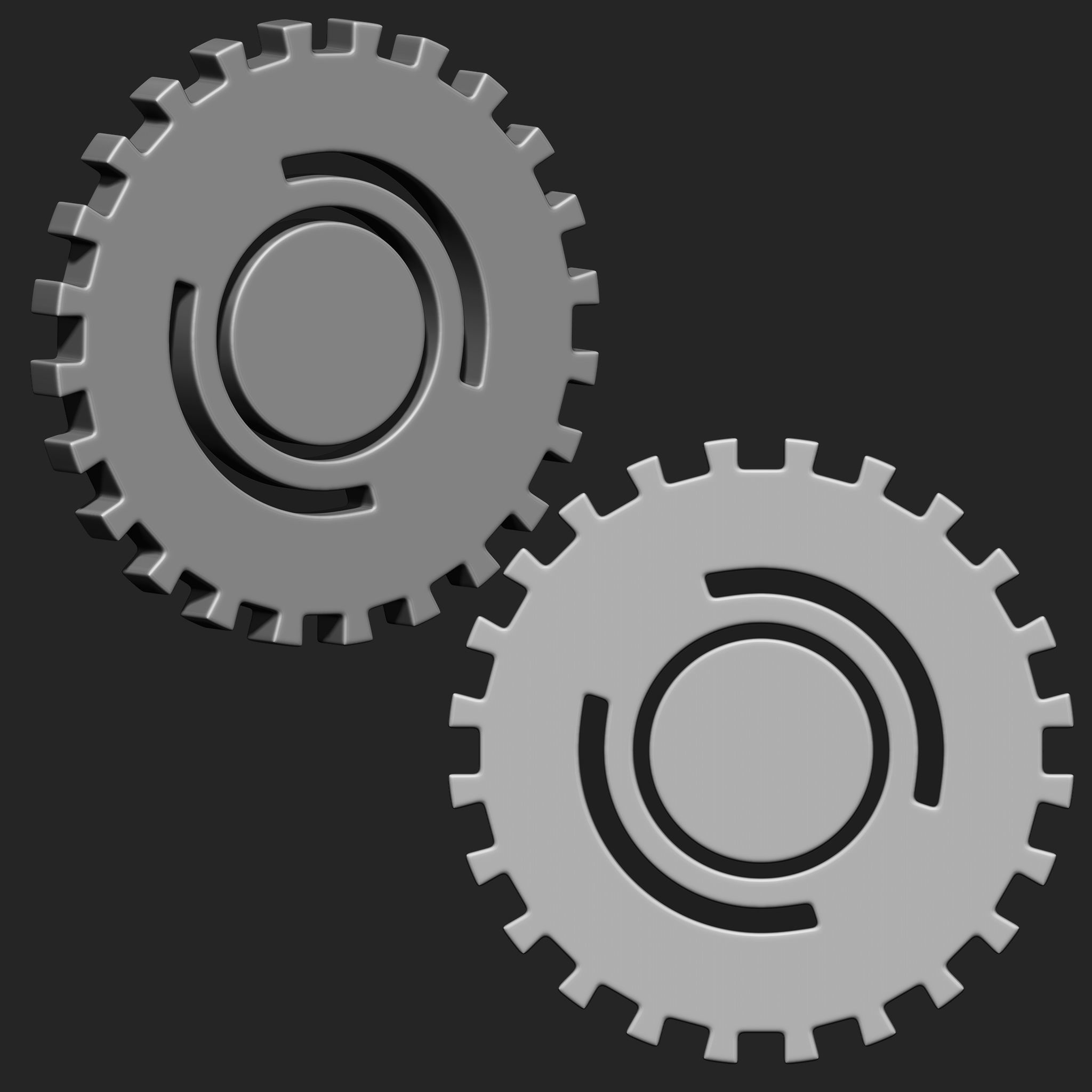 Steampunk Gears IMM Brush Pack 19 in One Vol 5 3D model_3