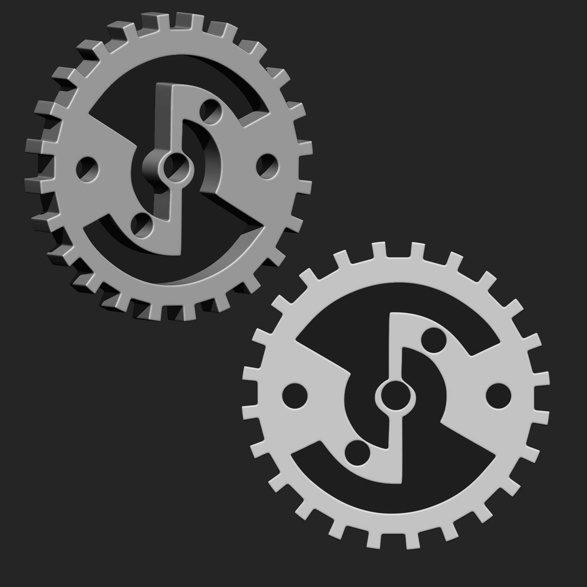 Steampunk Gears IMM Brush Pack 19 in One Vol 5 3D model_18