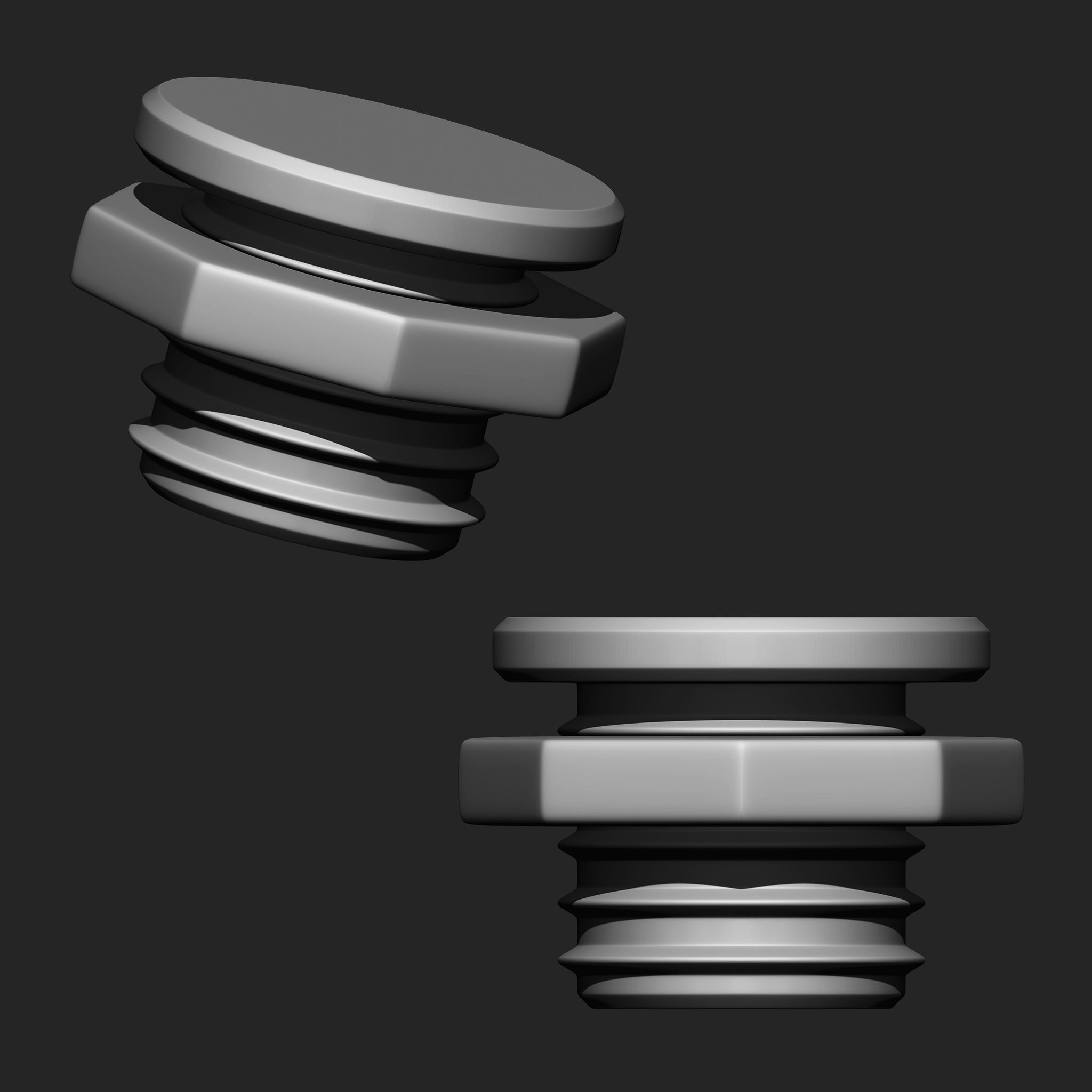 Nuts and Bolts IMM Brush Pack 16 in One Vol 6 3D model_15