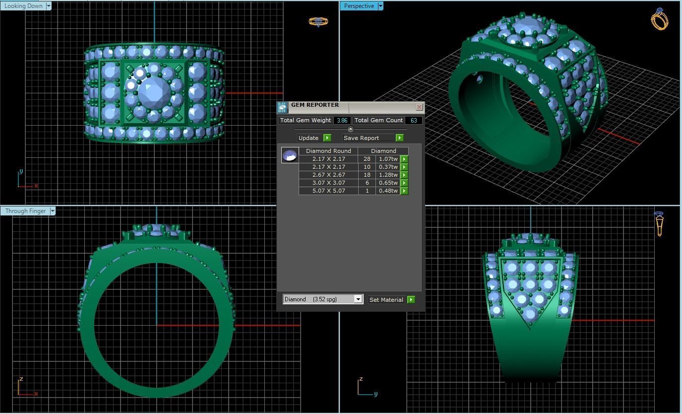 Rings 3D print model_1