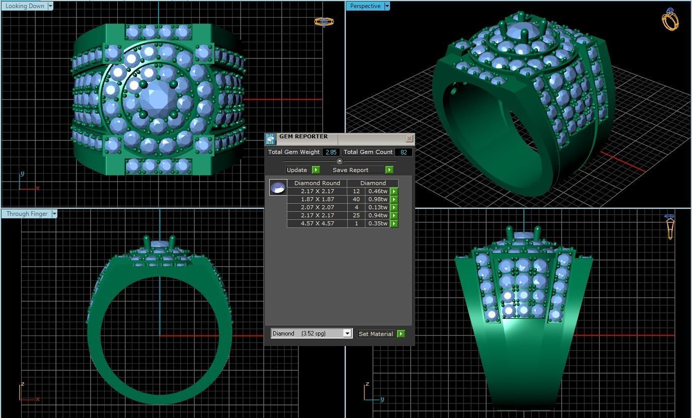 Rings 3D print model_1