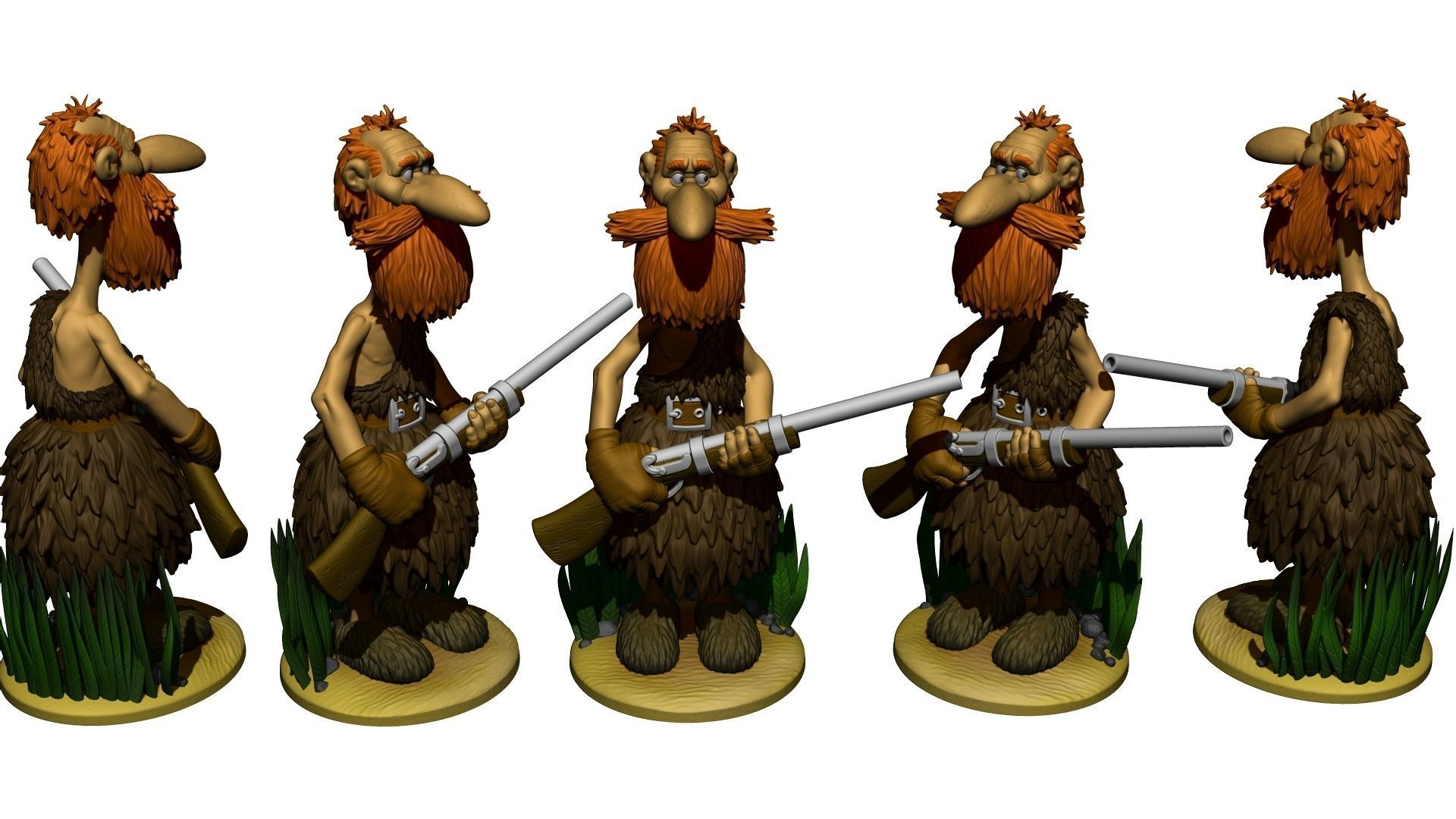 Ben Gunn for 3D printing STL  3D print model_13