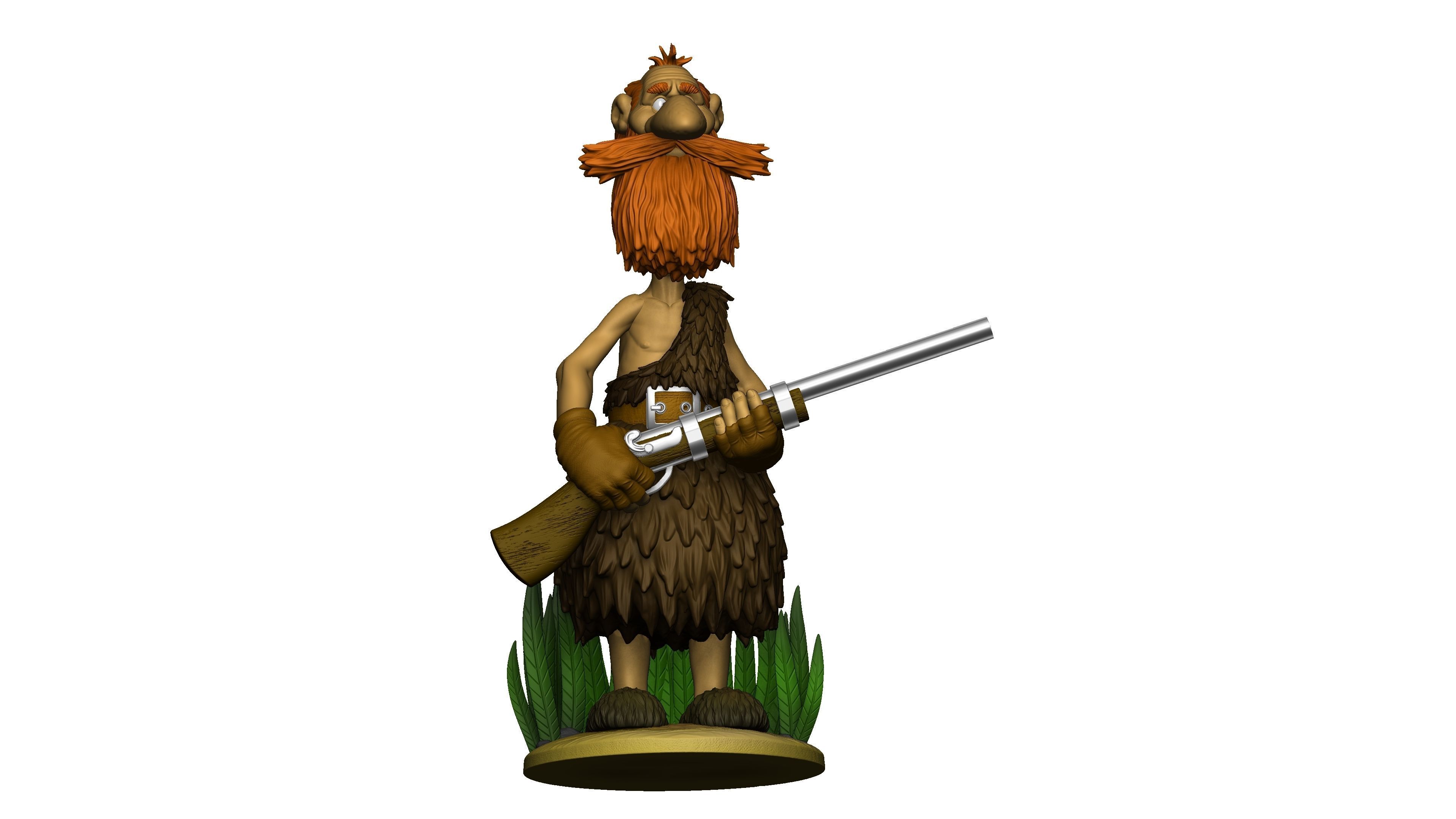 Ben Gunn for 3D printing STL  3D print model_11