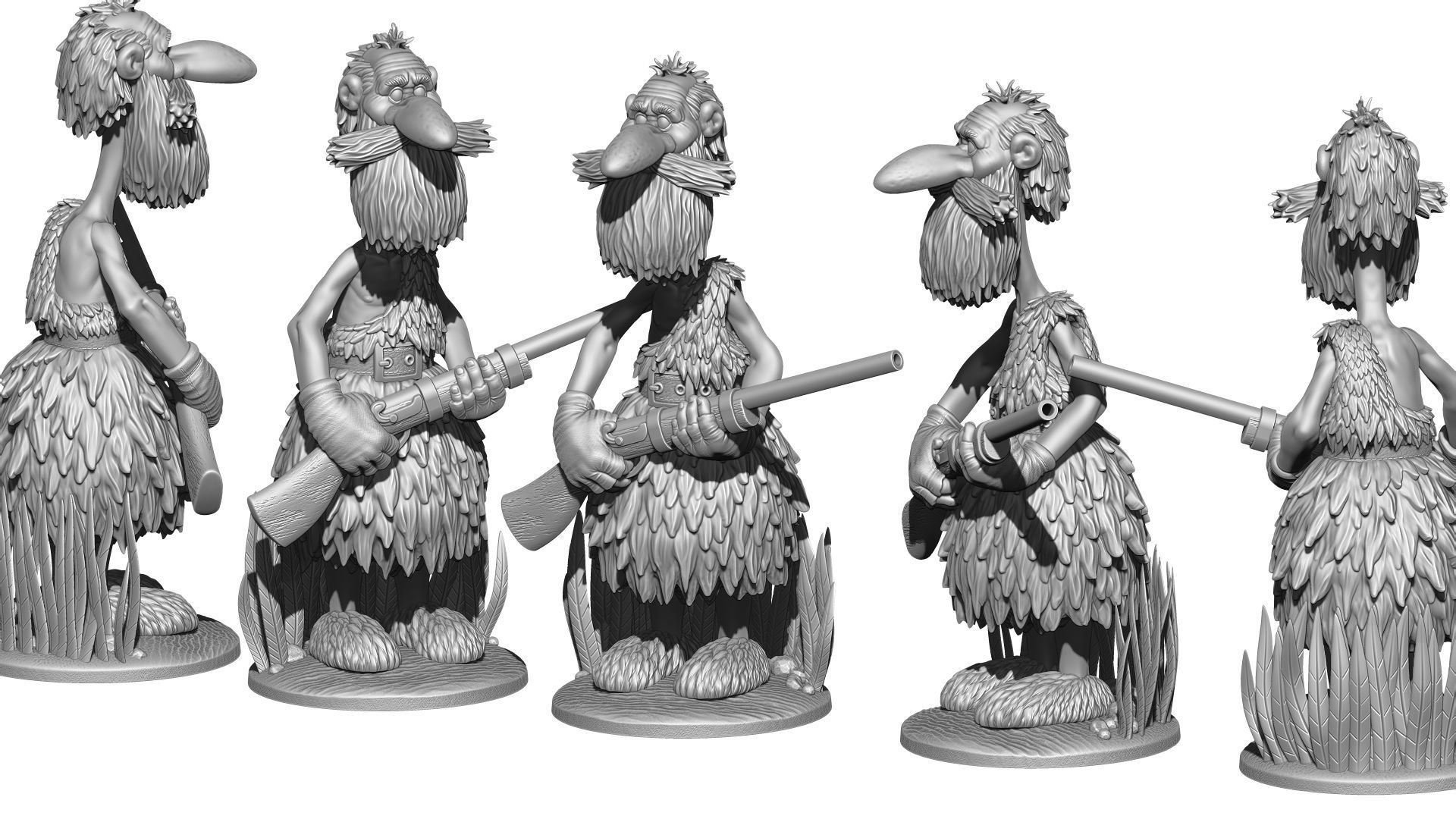 Ben Gunn for 3D printing STL  3D print model_23