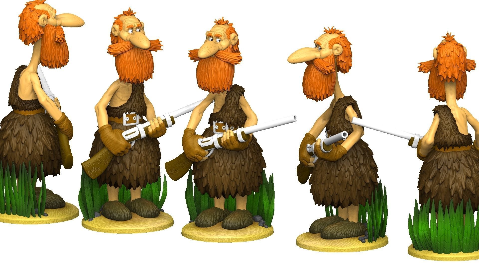 Ben Gunn for 3D printing STL  3D print model_15