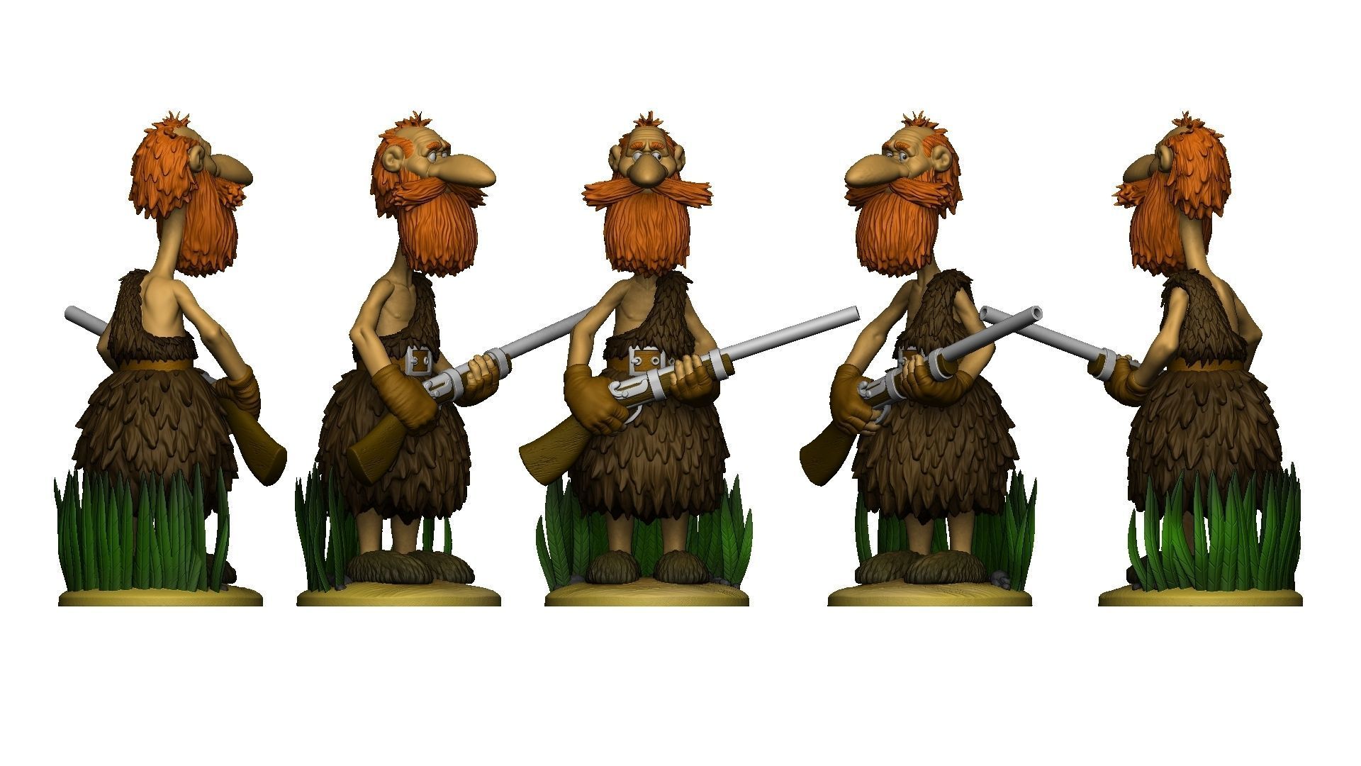 Ben Gunn for 3D printing STL  3D print model_12