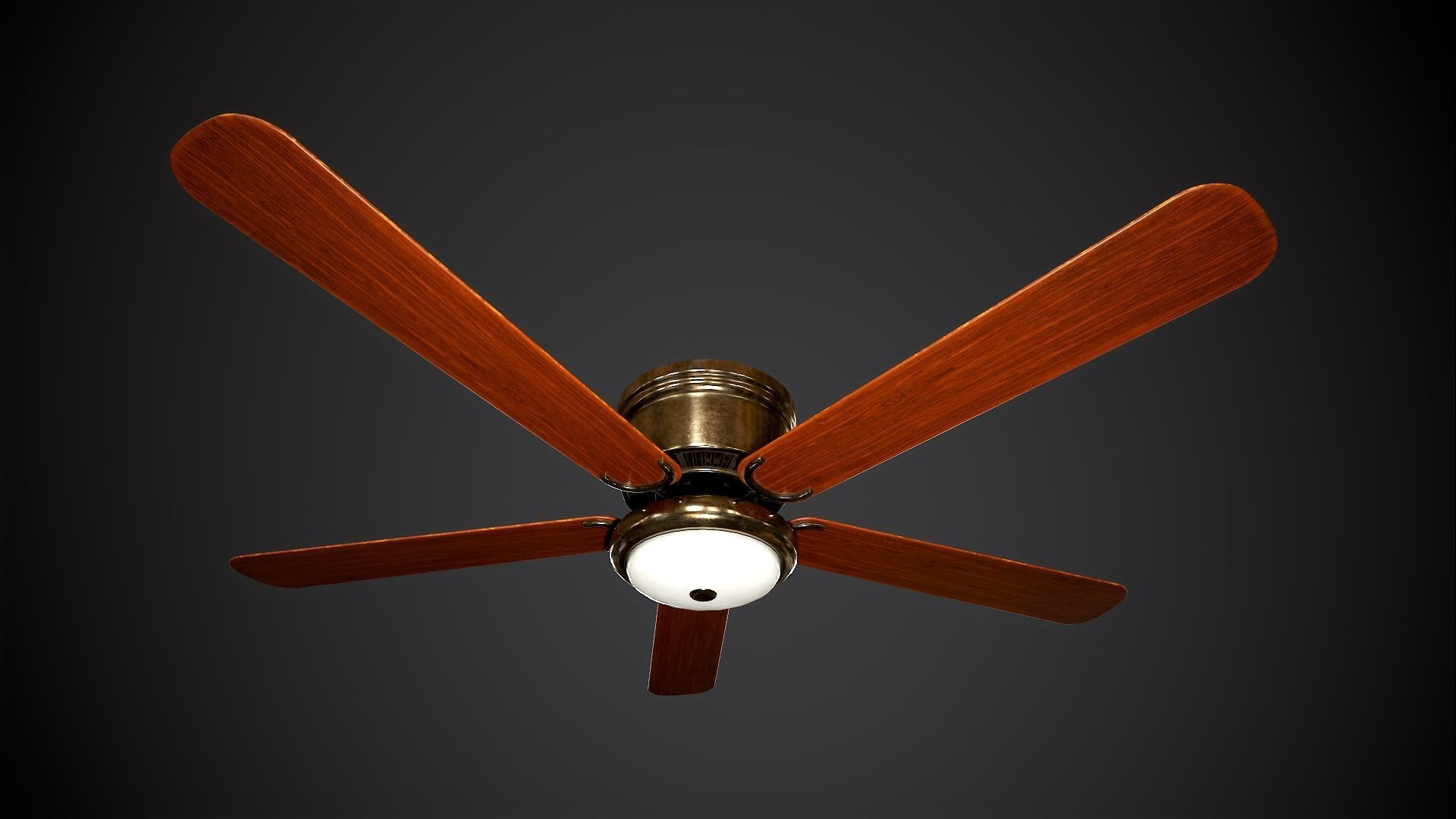 Ceiling Light Set Low-poly 3D model_2