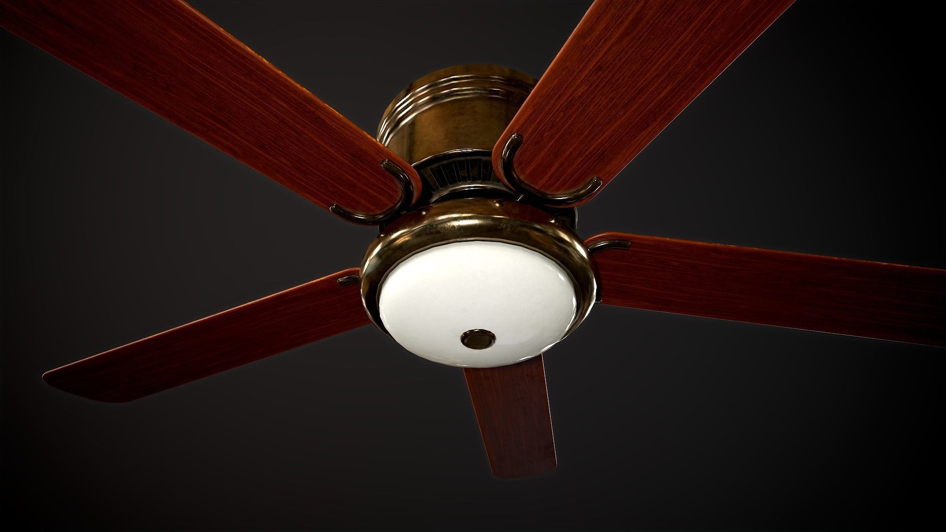 Ceiling Light Set Low-poly 3D model_8