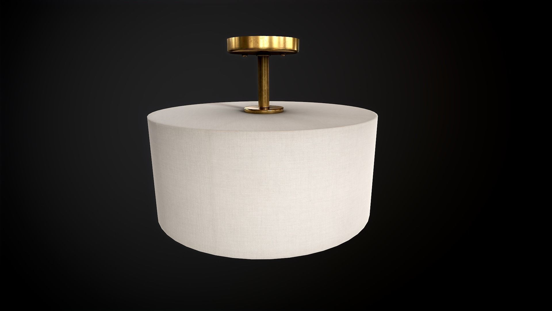 Ceiling Light Set Low-poly 3D model_3
