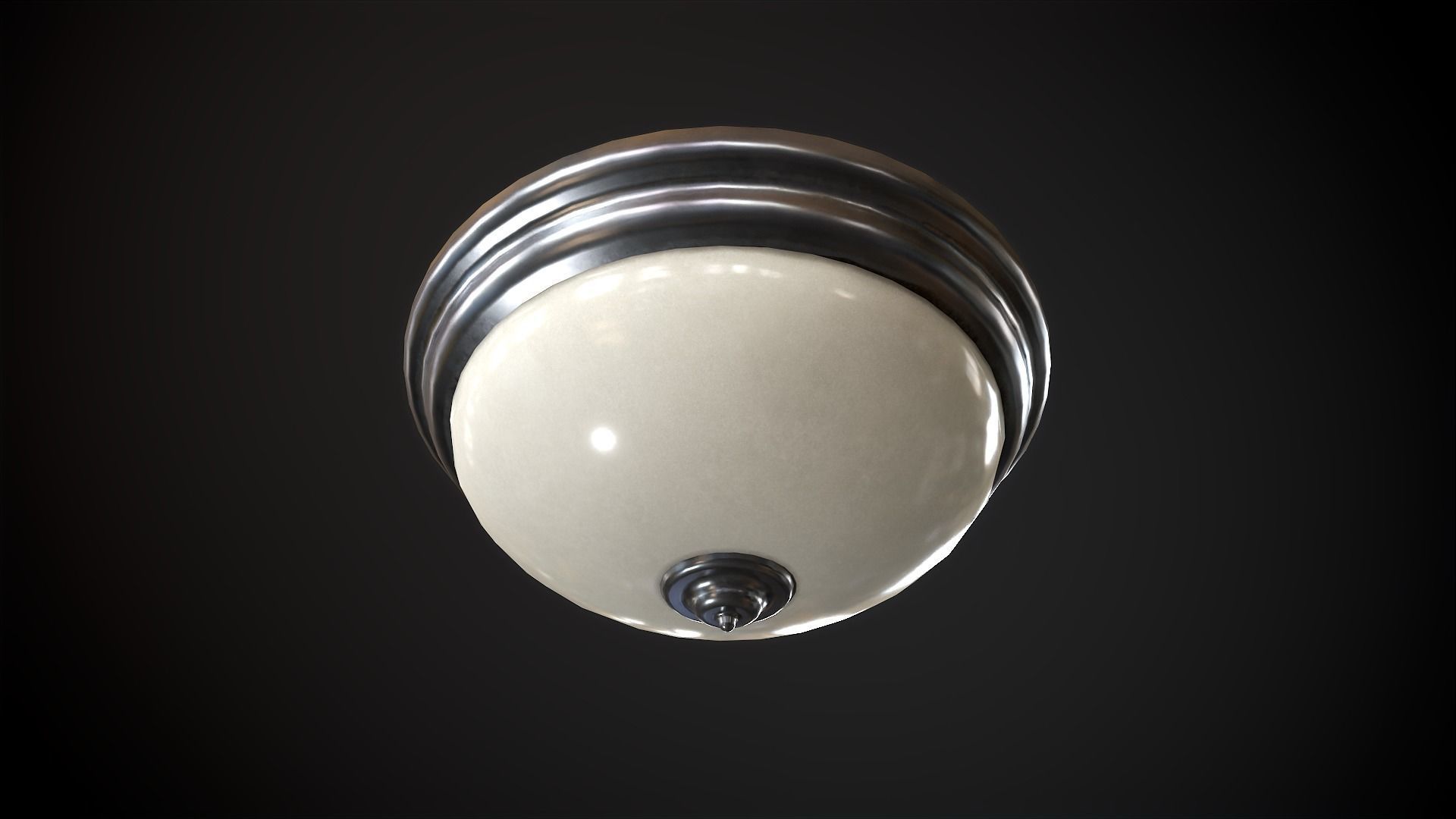Ceiling Light Set Low-poly 3D model_4