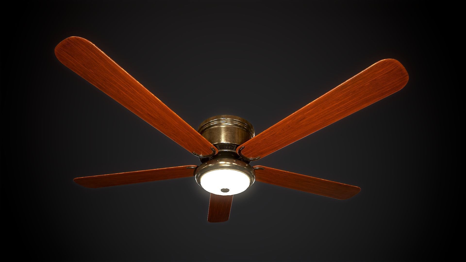 Ceiling Light Set Low-poly 3D model_7