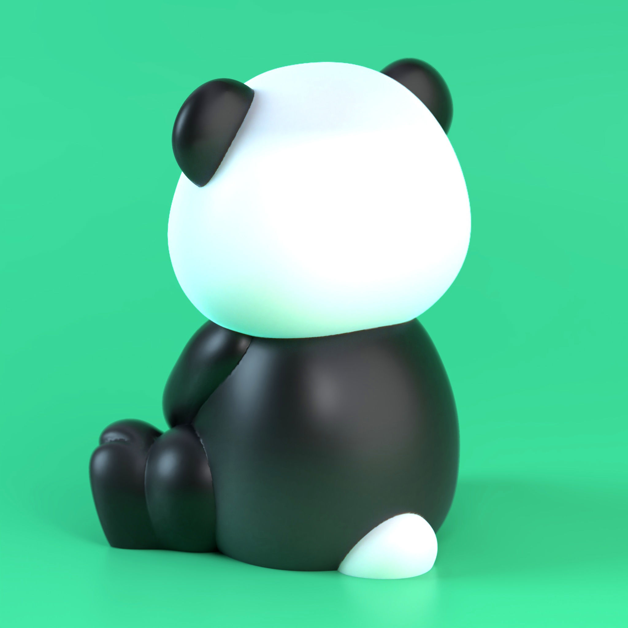 CUTE BABY PANDA  NO SUPPORTS Free 3D print model_2