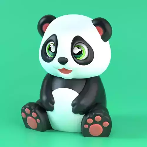 CUTE BABY PANDA  NO SUPPORTS