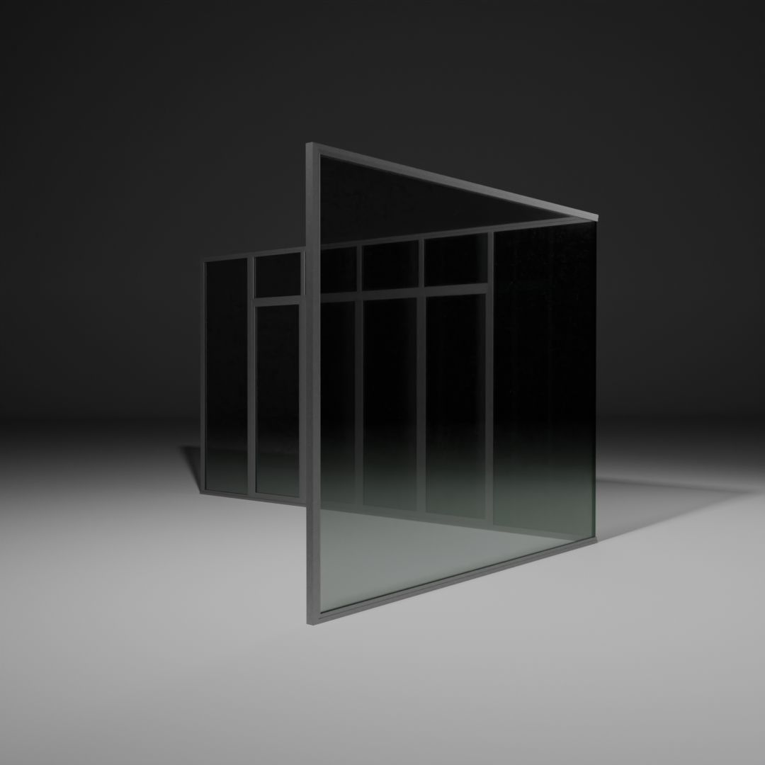 Commercial Glass window Free 3D model_2