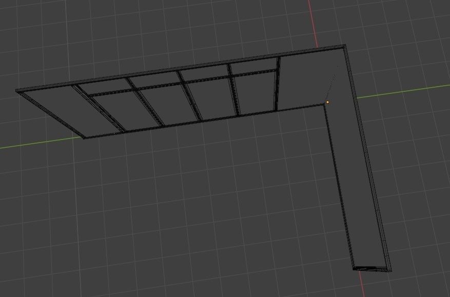 Commercial Glass window Free 3D model_7