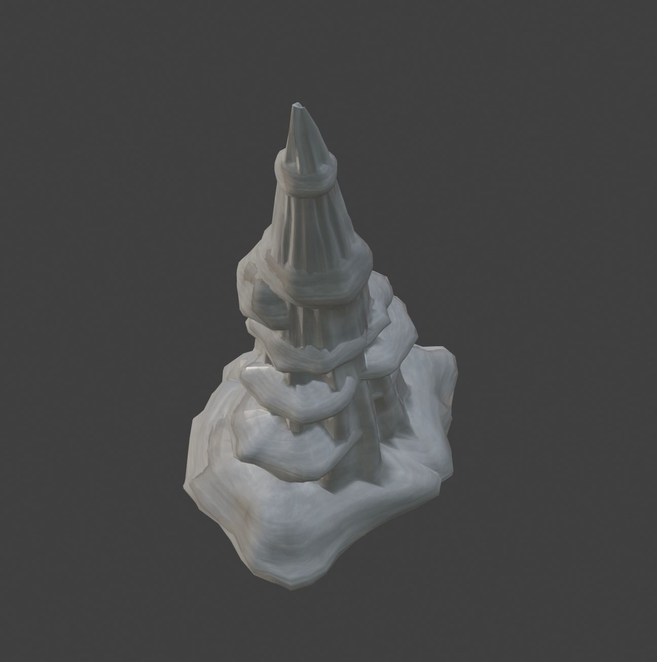 Stalagmite 3D model_3