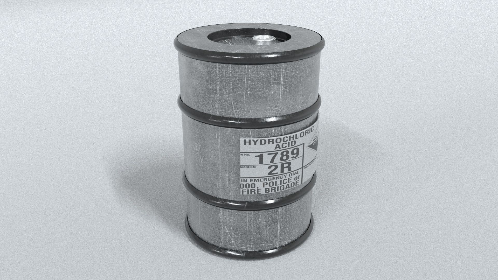 laos Game Drum Container Low-poly 3D model_1