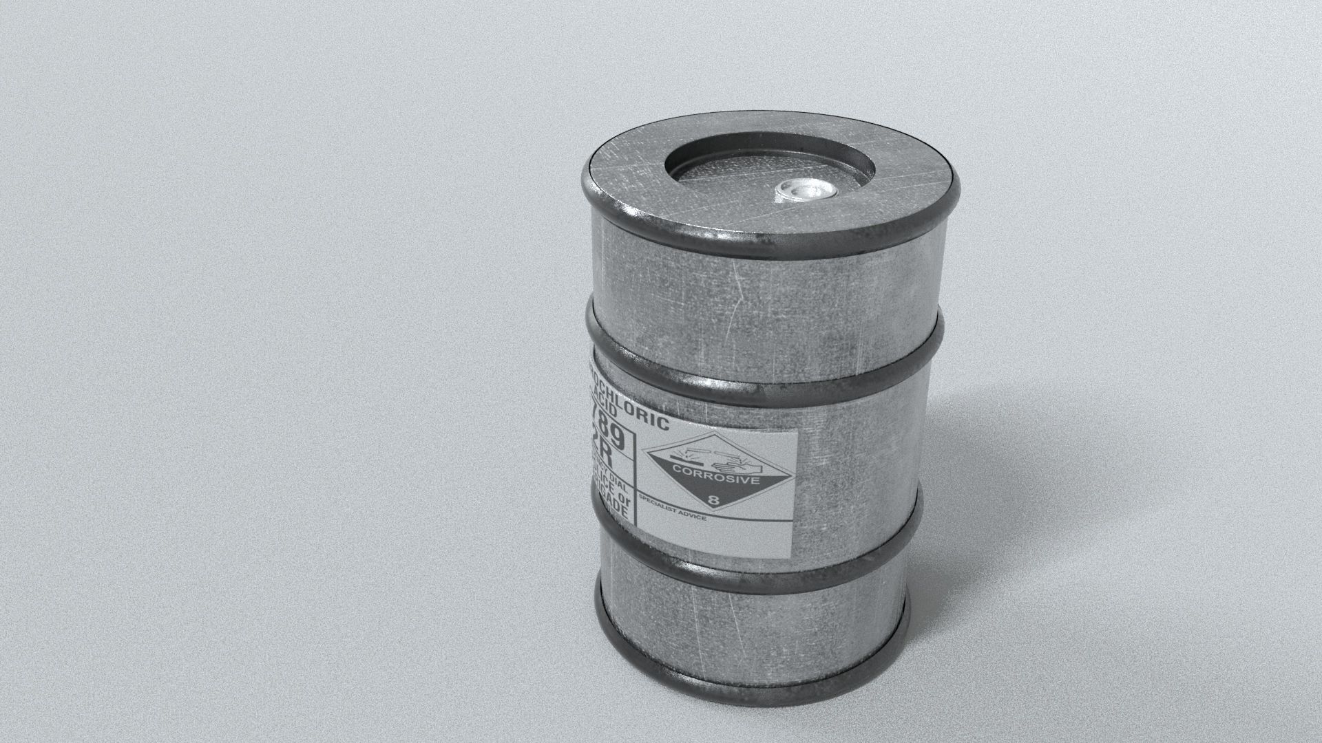 laos Game Drum Container Low-poly 3D model_2