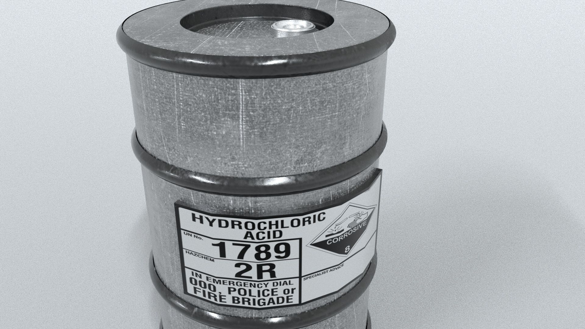 laos Game Drum Container Low-poly 3D model_4