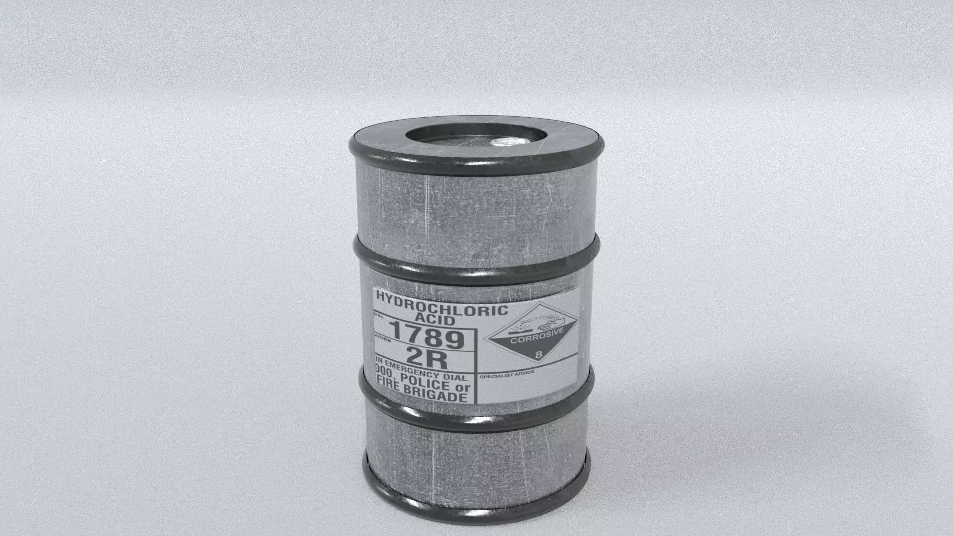 laos Game Drum Container Low-poly 3D model_0