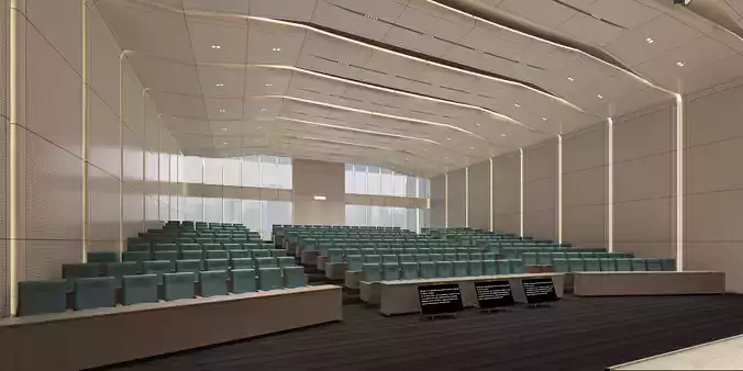 Large lecture hall 3D model