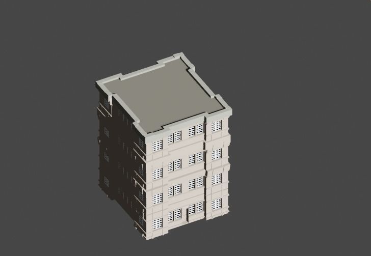 Incredible Pack Realistics Buildings Low-poly 3D model_44
