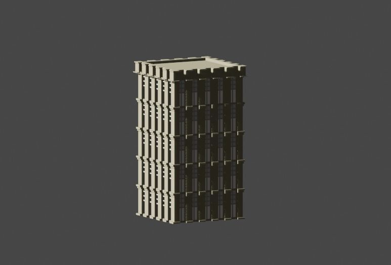 Incredible Pack Realistics Buildings Low-poly 3D model_109