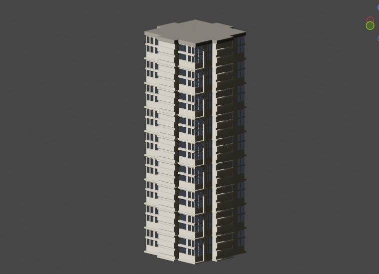Incredible Pack Realistics Buildings Low-poly 3D model_85